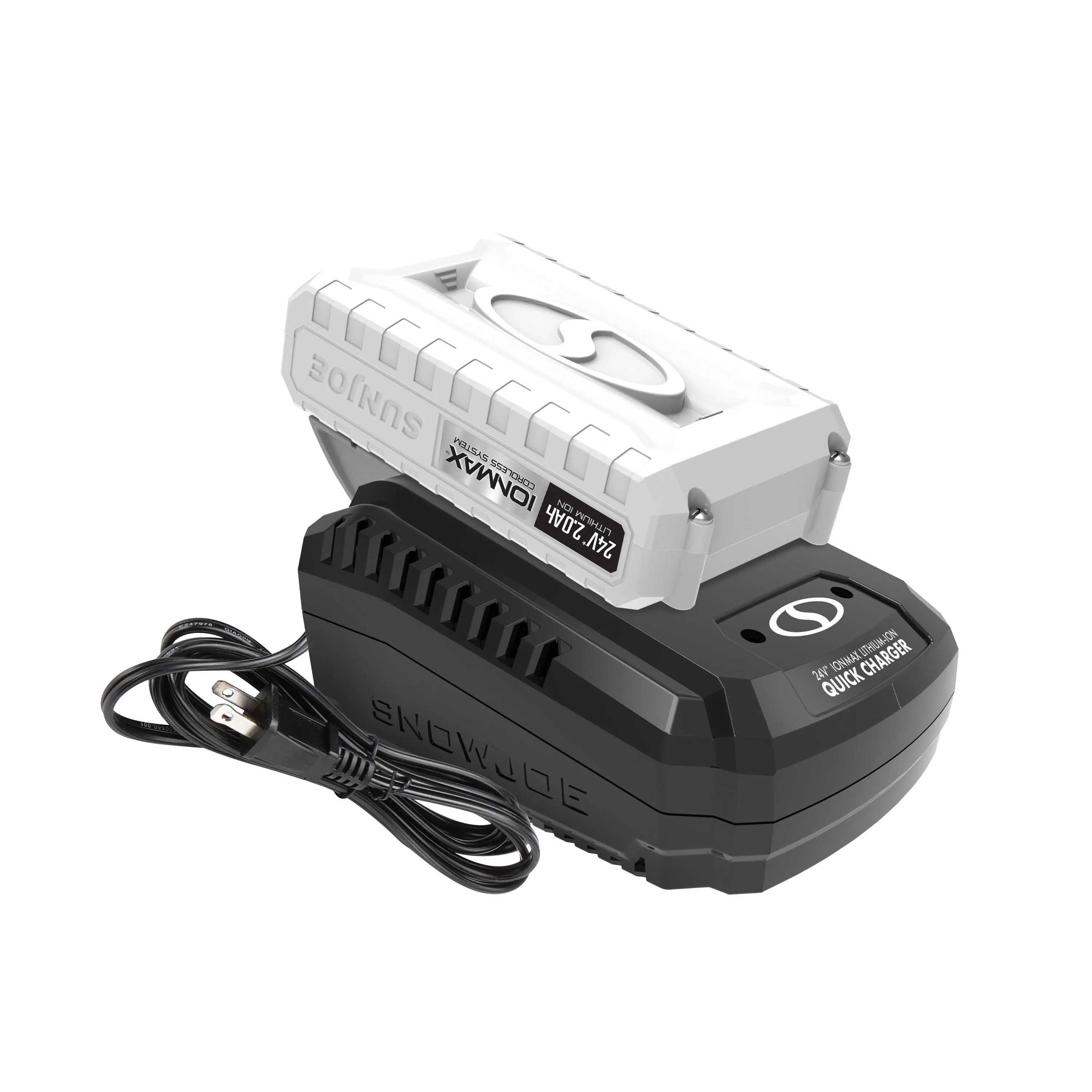 Snow Joe   Sun Joe CERTIFIED AUTHENTIC 24V-2AMP-SK1R 24-Volt* IONMAX Starter Kit | W/ 2.0-Ah Battery   Quick Charger