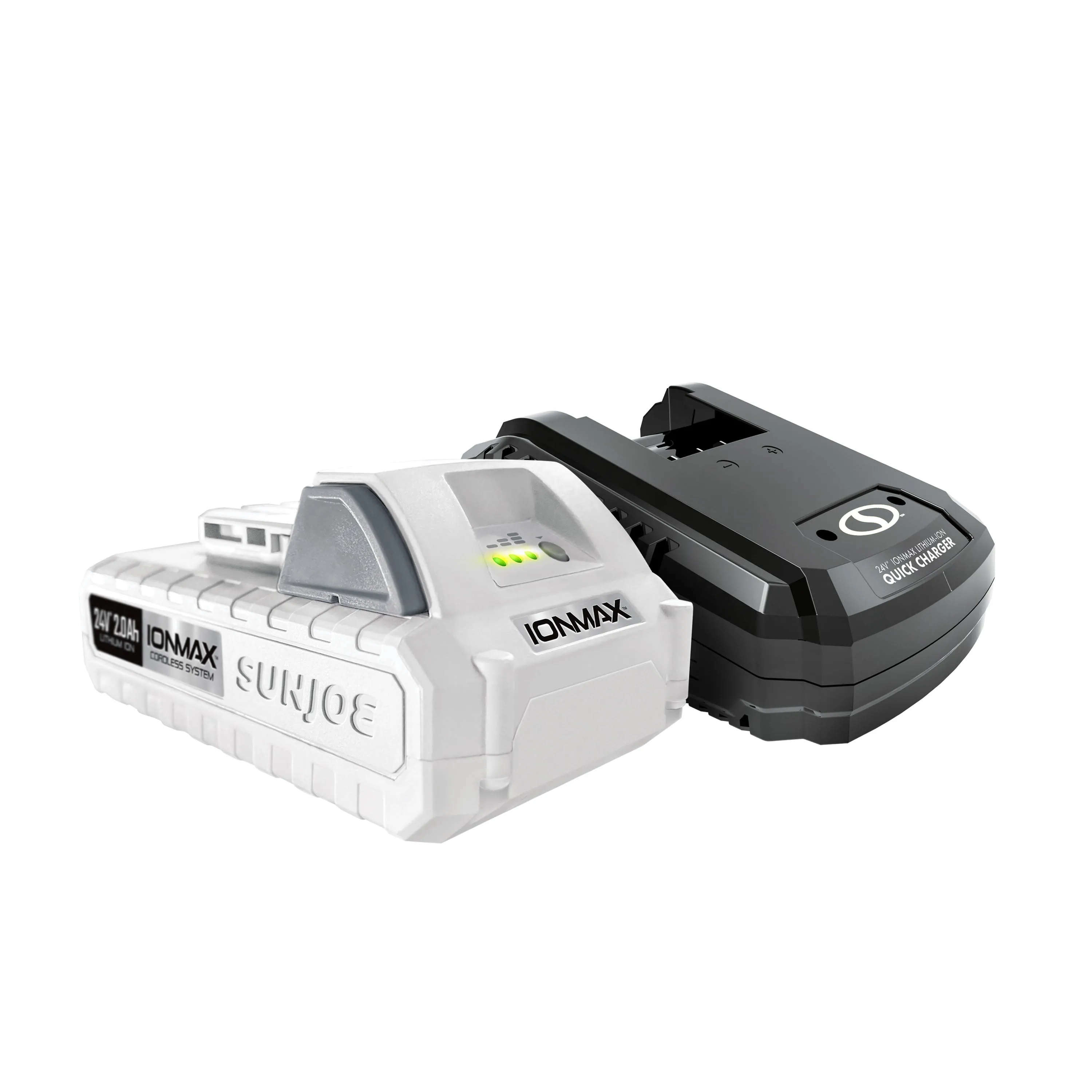 Snow Joe   Sun Joe CERTIFIED AUTHENTIC 24V-2AMP-SK1R 24-Volt* IONMAX Starter Kit | W/ 2.0-Ah Battery   Quick Charger