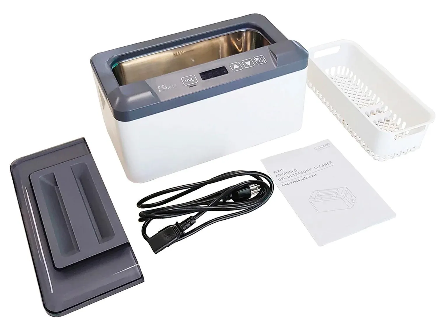 UV-C Ultrasonic Cleaner   Sanitizer - 1.2 Liters