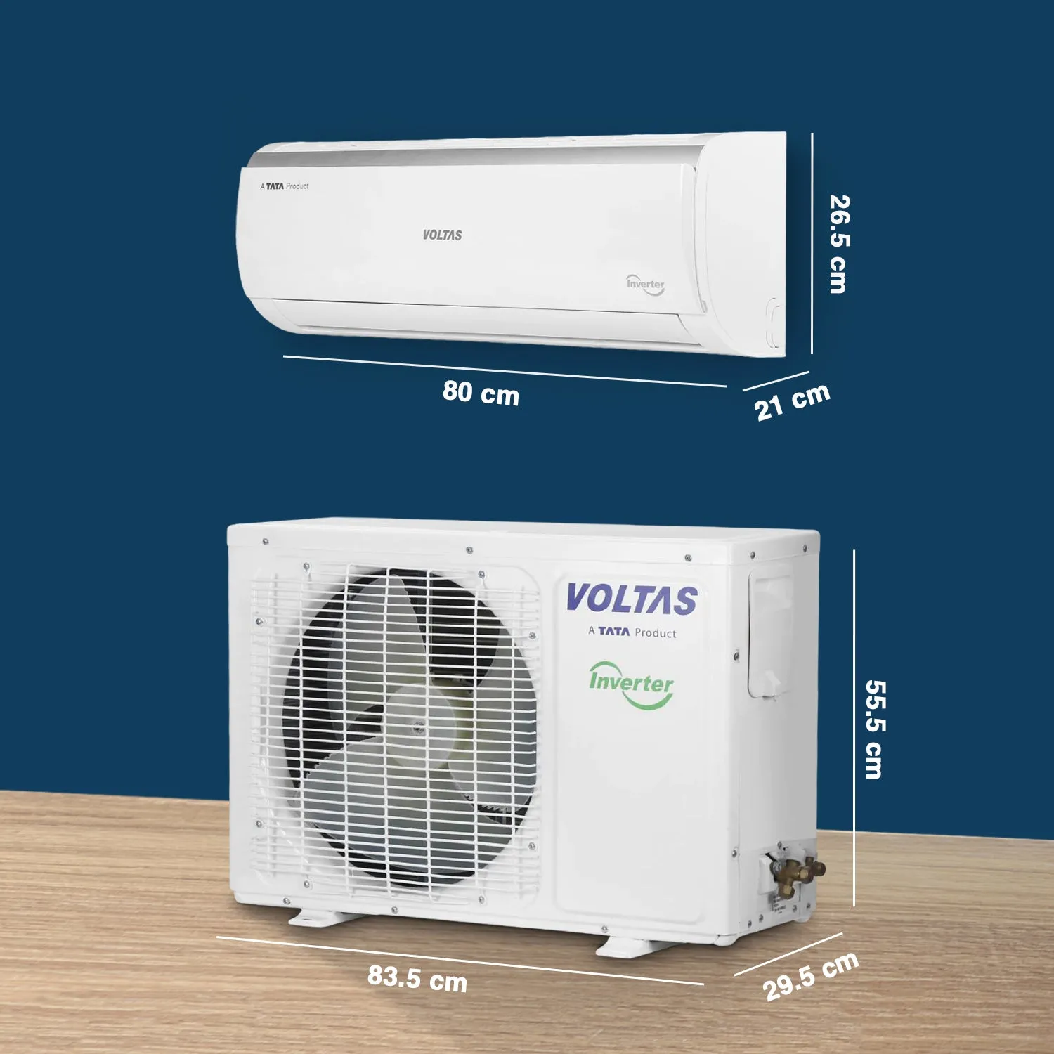 Voltas Adjustable Inverter Split AC, 1 Ton, 5 star- 125V Vectra Elite